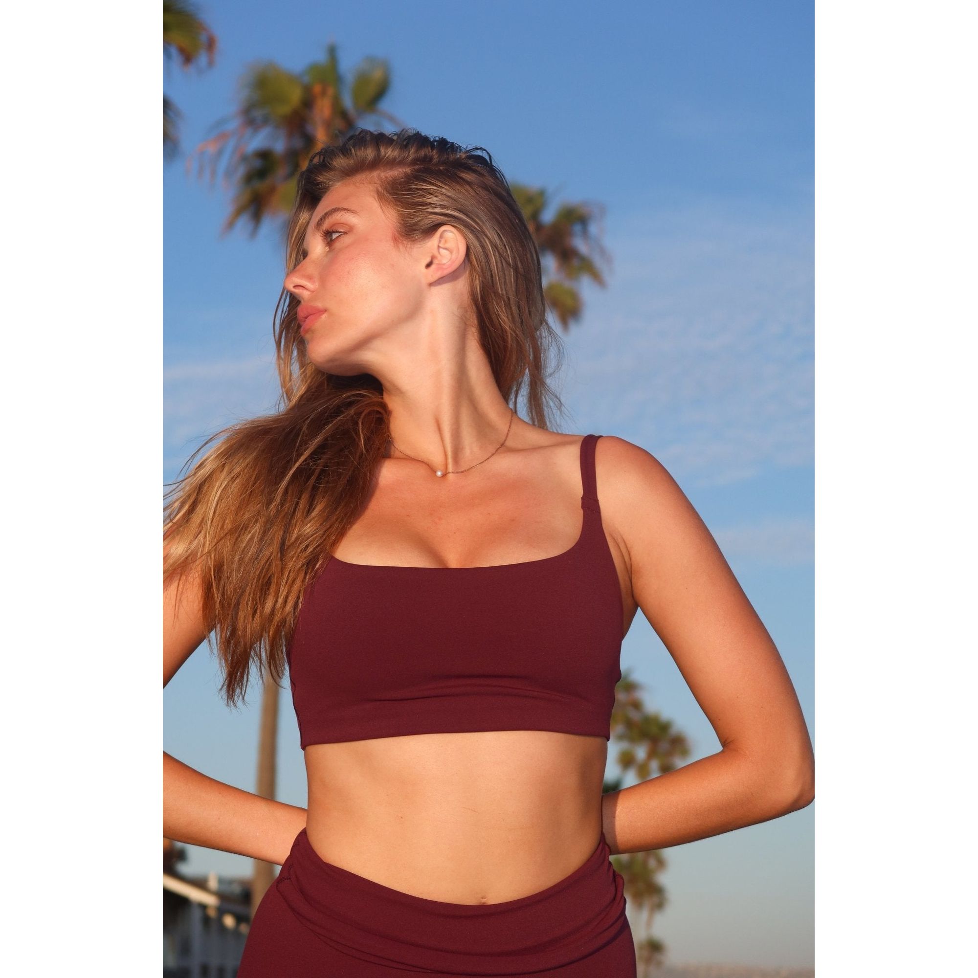 Cloud II Scoop Bra Wine