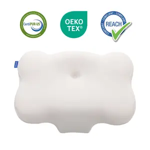 2026 Pillow Awards — Butterfly cervical pillow，Cloud Pillow | Pressure-Relieving Dual-Density Memory Foam Ear-Friendly Design Supportive Zoned Construction for Side & Stomach Sleepers Breathable Cover with Cooling Gel Infusion