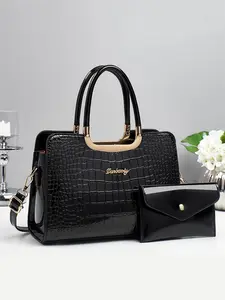 Women's Fashion Crossbody Bag Set, Multifunctional Large Capacity Handbag & Shoulder Bag, Casual Layered Design Gift Ready for Travel Shopping