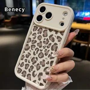 Wild leopard print Pattern TPU Phone Case for iPhone 17 Pro Max 16 15 14 Plus 13 12 Mini 11 XR X XS Air E Shockproof Non Slip Military-Grade Protection Silicone Cover Smartphone Casing