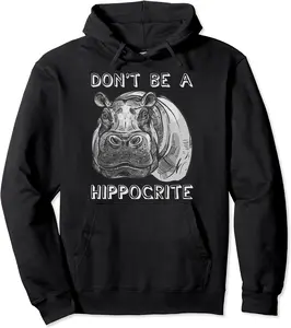 Don't Be A Hippocrite - Funny Dad Joke, Sarcastic Hypocrite Pullover Hoodie - Yoandymira Shop 47B09QD545GL