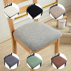 Big Leaf Shape Elastic Chair Covers, 2/4pcs Removable & Washable Chair Slipcovers, Durable Fabric for Dining Room/kitchen Use