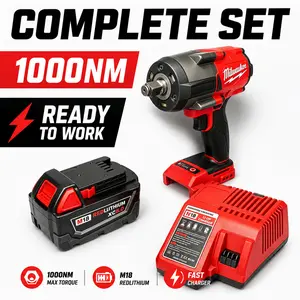 Milwaukee M18 Heavy Duty Torque Wrench, 1000Nm High Torque Tool for Heavy Equipment