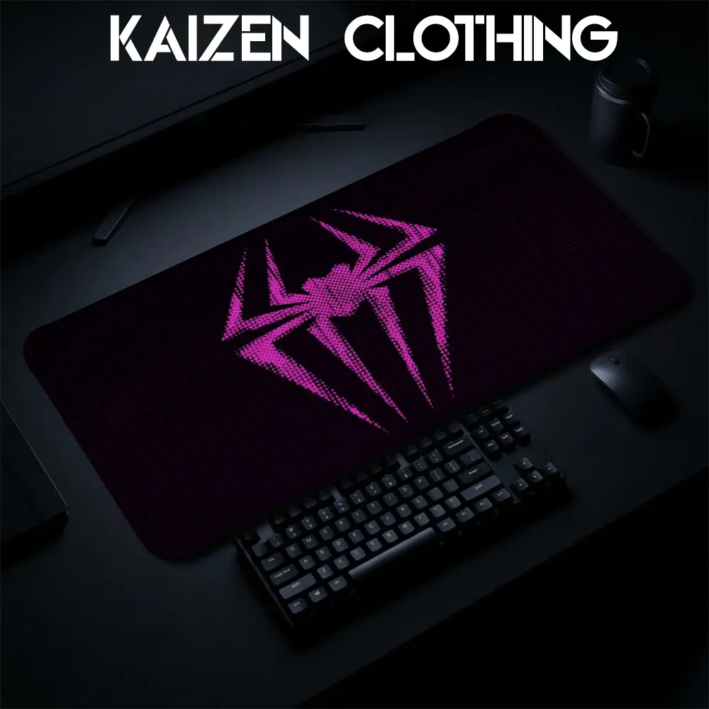 Spidey Gwen DC, Super hero Gaming Mouse Pad Personal, Custome, Movie Desk Mat Extended Keyboard Pad Waterproof Non Slip Rubber Base Large Mousepad for PC Gamer Setup Desk Accessories 40x21 Inch,Office Gifts, Decor desktop