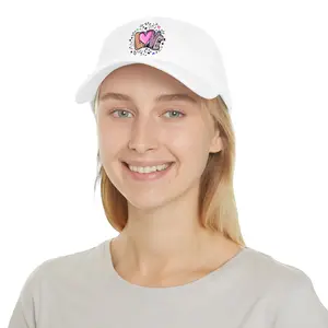 Love Heart Baseball Cap — Valentine’s Day Red Low Profile Hat