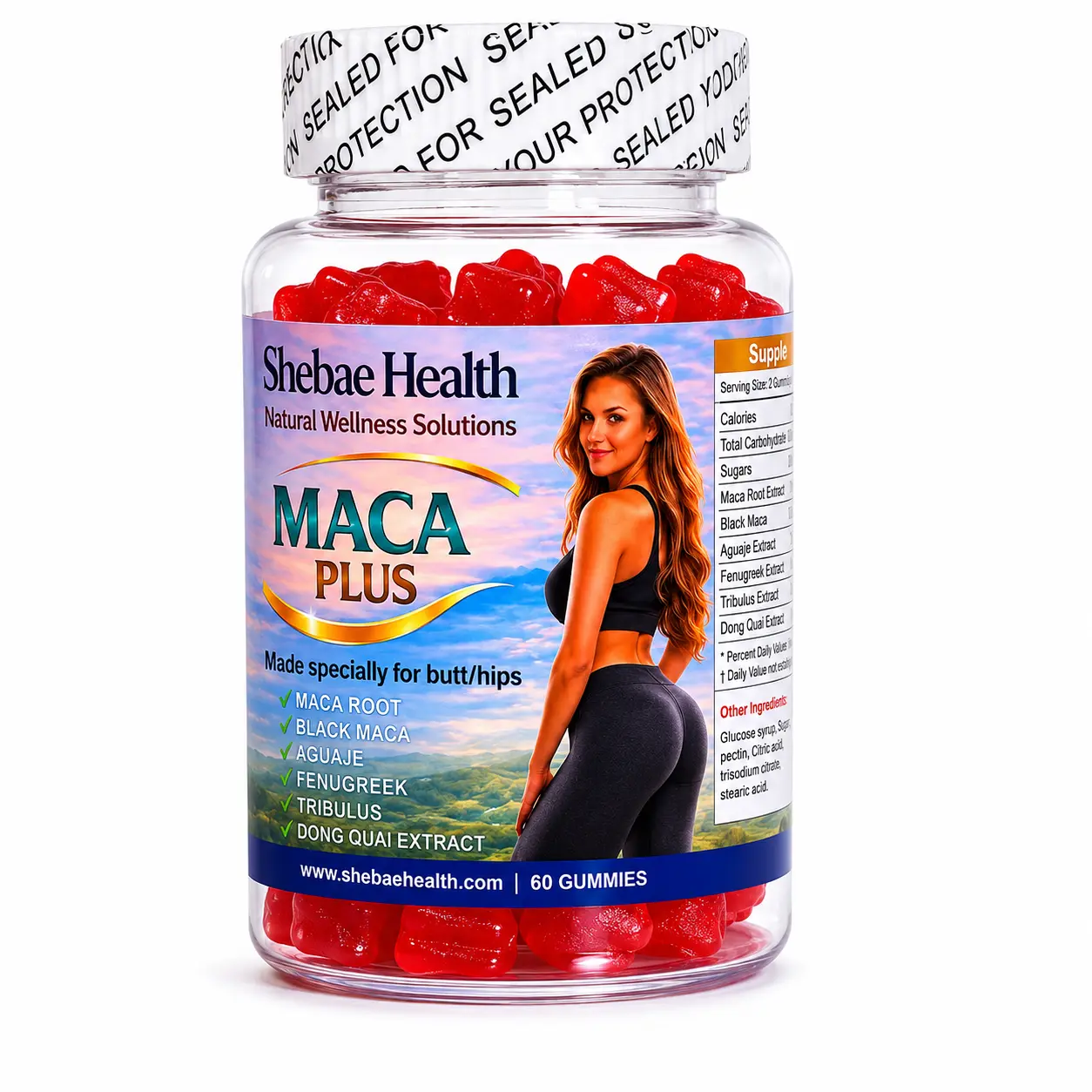 MACA PLUS hello  Supplement Gummies, 60