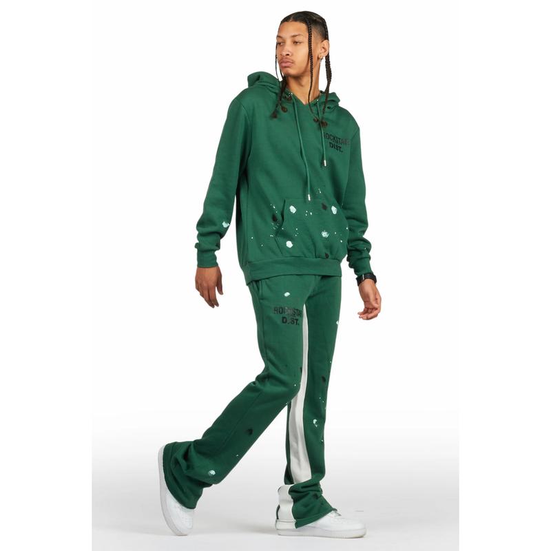 Jaco Green Hoodie Baggy Fit Pant Track Set
