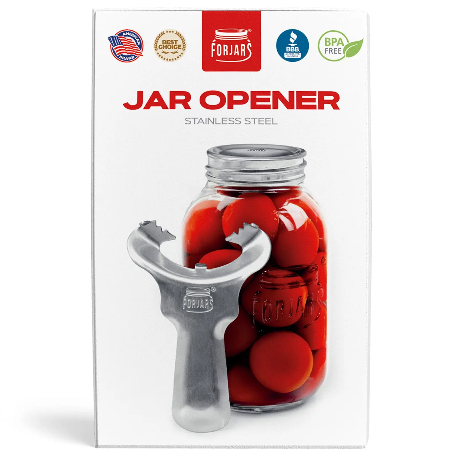 Forjars - Jar opener - Stainless Steel