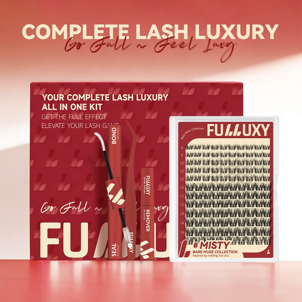 MISTY | Fulluxy DIY Short Manga Lash Clusters Soft Skin Friendly Invisible Clear Band Comfortable All Day Wear Easy To Apply Glosa Vivi Style Individual Eyelashes Single Pack Beginner Friendly Natural Look Ideal For Daily OOTD And Casual Eye Makeup