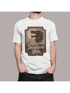 American Werewolf London T-shirt, slaughtered lamb bar logo, comfortable and breathable 3D printed T-shirt