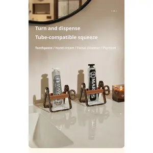 Light Luxury Rolling Toothpaste Squeezer PET+ABS Easy Dispenser for Toothpaste Hand Cream Facial Cleanser Ointment Paint shower basket