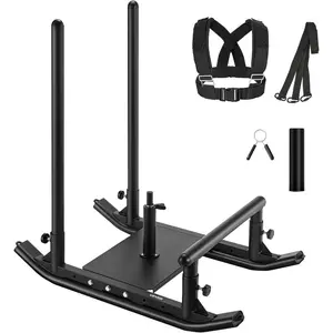 VEVOR Football Sleds and Chutes, Weight Sled, Football Training Pull Push Running Sled, Fitness Workout Sled Push Gym Equipment, Adjustable Height Handle, Compatible 1/2 in Weight PlatesVEVOR Super Brand Day