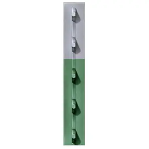 Chicago Heights Steel FRPT12500066G4N 1.25 in. x 6 ft. 6 in. Green Studded T-Post- Pack Of 5, Outdoor, Studded Top, 1.25X6ft6in