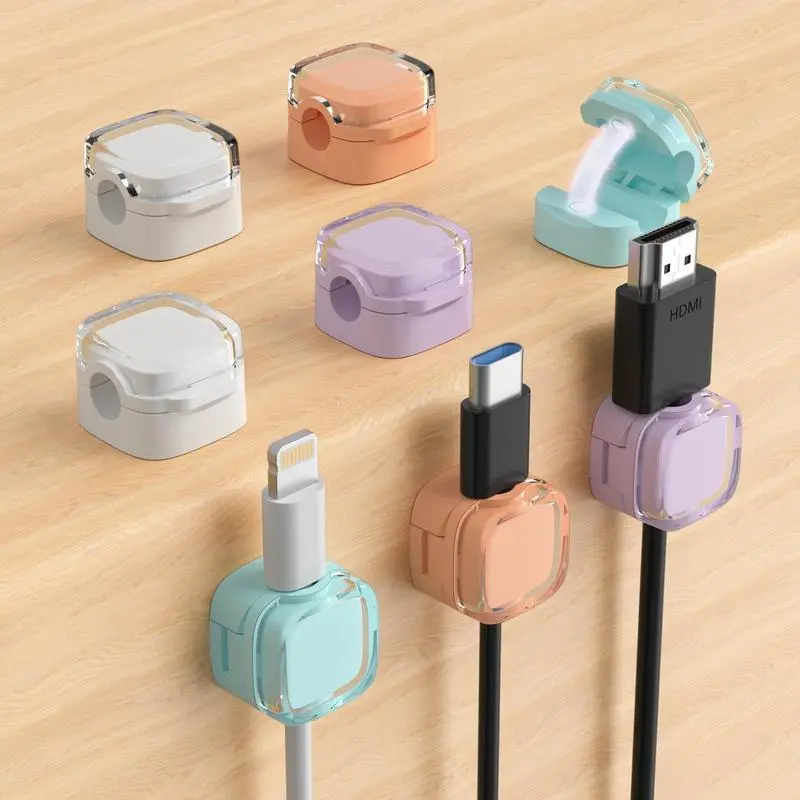 Cable Management Holder, 3 Counts/set Wall Mounted Cable Organizer, Desktop Cable Management Clip, Cable Organizer Clips, Home Organizer for Office Desk, Table Organizers, Office Essentials, Office Gadgets, Office Desktop Accessories