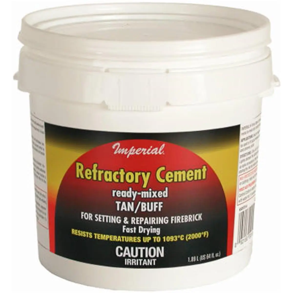 Imperial Manufacturing KK0307 64 oz. Ready-Mixed Heavy Duty Thin Refractory Cement, High-Temperature Resistant for Home Improvement, Patio Heaters