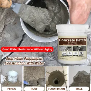 Fast-Drying Waterproof Cement Repair Mortar, Concrete Repair Cement, RV & Home Use, High Elasticity Crack Filler, Indoor Outdoor Wall Hole Repair, Concrete Sealant Waterproof