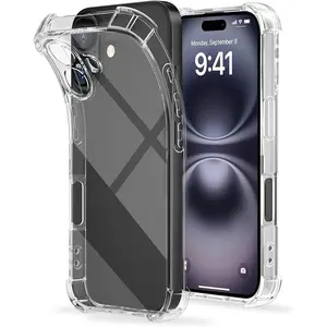 Corners Shockproof Clear Case For iPhone 17 16  15 Pro Max 14 Plus 13  12 11 X XS  Cover Accessories