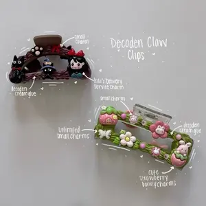 Custom Decoden - hair claw clips, phone cases, jewelry boxes, phone stands, hair clips, picture frames, and badge reels