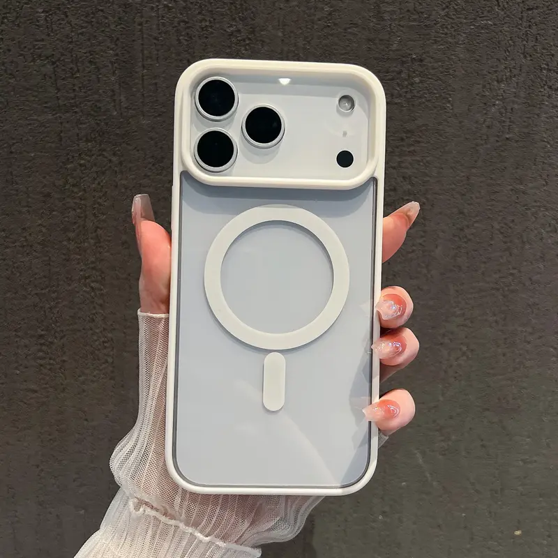 MagSafe Magnetic Clear Case for iPhone 17 Pro Max 17 Plus 17 Transparent Shockproof Protective Cover with Lens Protection Slim TPU Silicone Phone Case