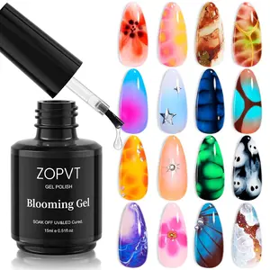 Dissolving Gel Nail Polish Remover, Oil-Based DIY Manicure Design, Watercolor Floral Print Effect, Halloween Theme, Nail Art Remover, Women's Care Gift