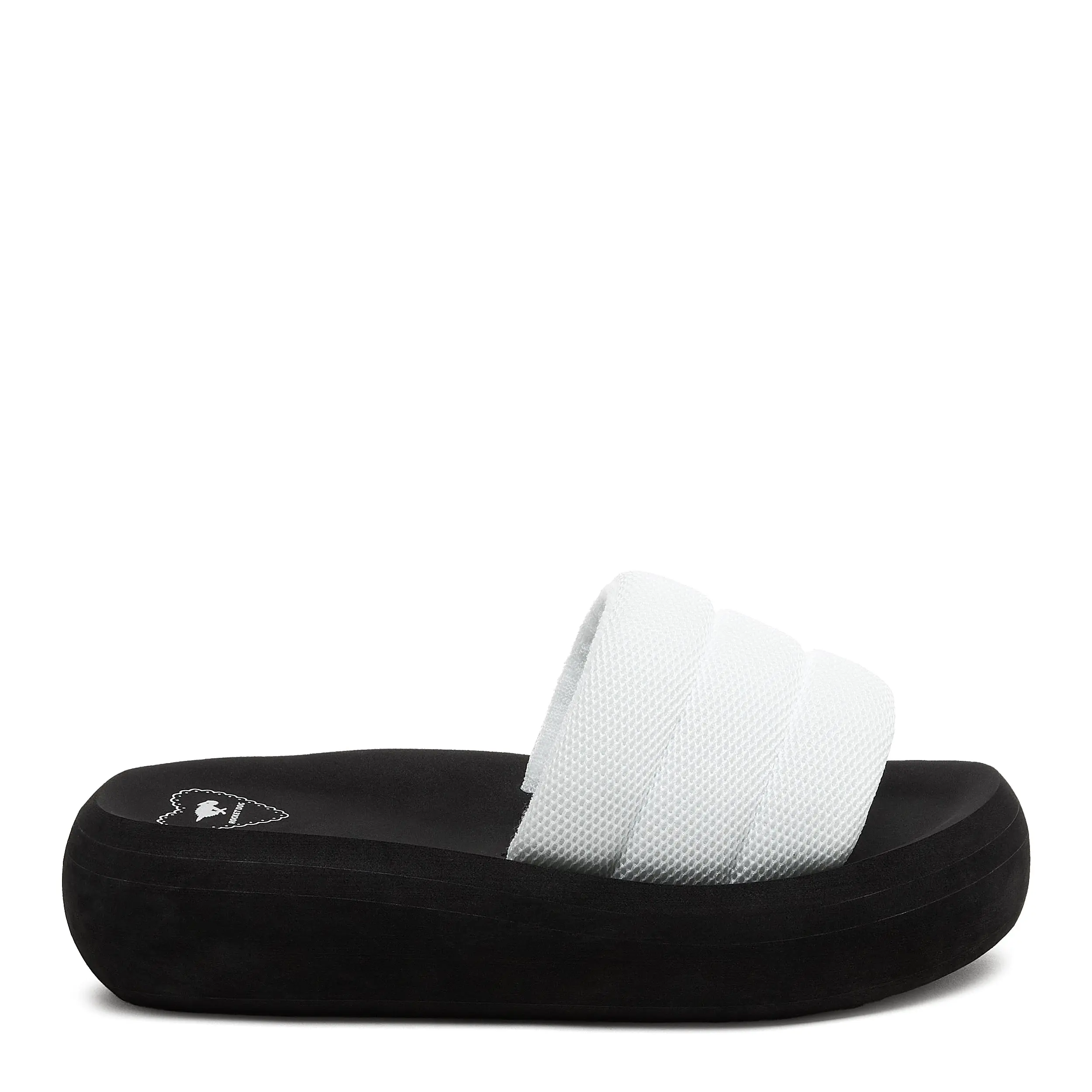 Splash White Slide Sandal, Sandals For Women, Open Toed Sandals
