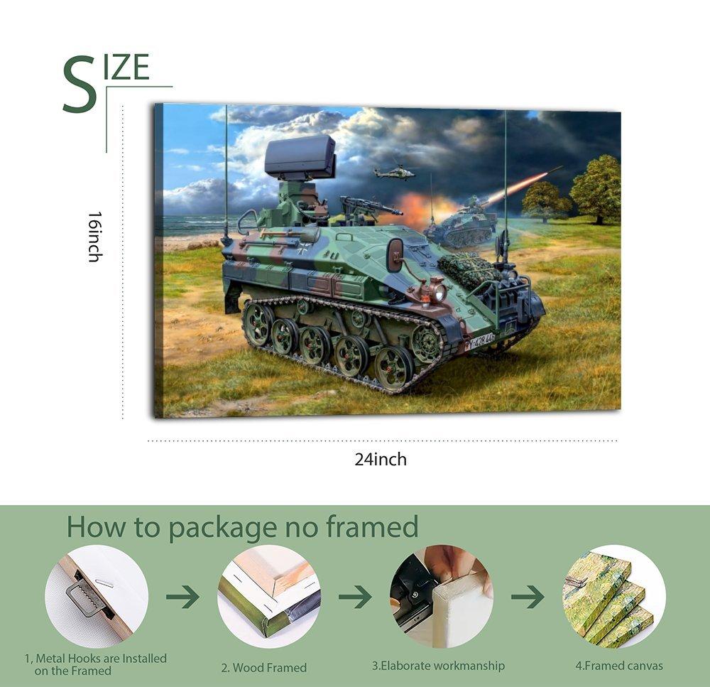 Military Rocket Launcher Poster Wiesel 2 LeFlaSys Poster Decorative Painting Canvas Wall Art Picture Print Modern Family Bedroom Decor