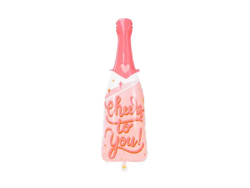 34" Cheers To You Bottle Mylar Balloon
