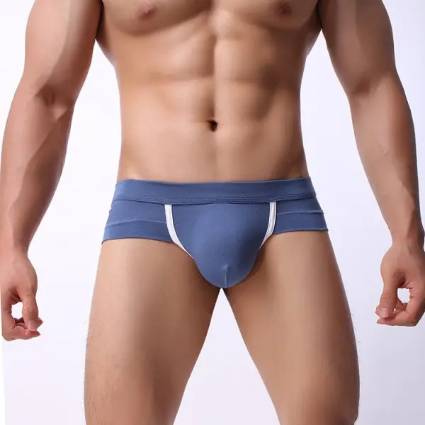 3/4/5Pack Men's Low-Rise Boxer Briefs – Large Separated Pouch, Breathable, Comfort Fit, Available in Multiple Colors Menswear Plain