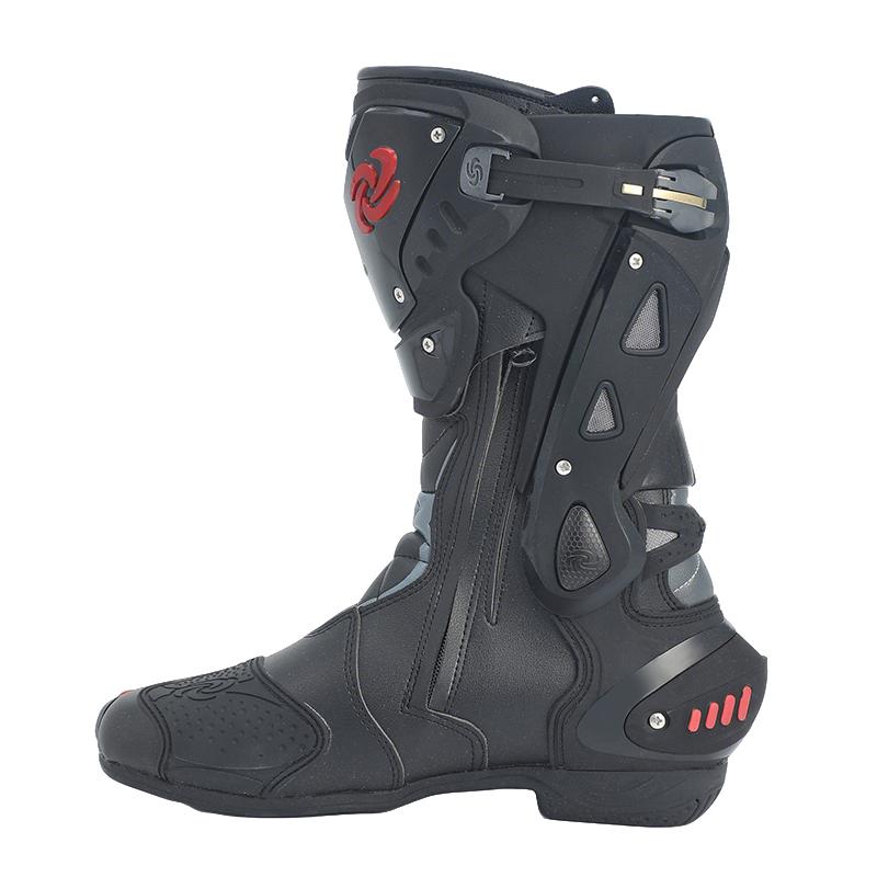 Four-season motorcycle riding boots, high-top with anti-collision ankle protection, wear-resistant and non-slip off-road racing boots, unisex riding gear