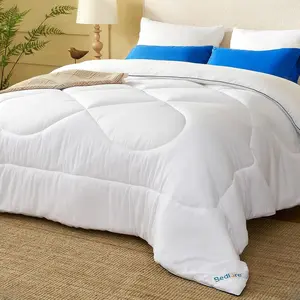 Comforters Queen Size Duvet Insert, All Season Down Alternative Queen Comforter,-Soft Quilted Bed Comforter with Corner Tabs, Machine Washable, White 88*88 Inches