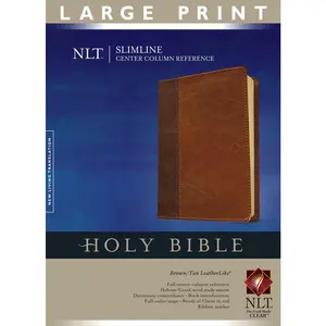 USED-Slimline Center Column Reference Bible-NLT-Large Print (Unknown)
