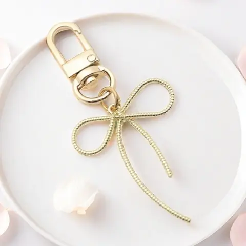 Bow Design Keychain, Cute Keychain for Women & Men, Stylish Keychain for Bags, Trendy All-match & Exquisite Keychain for Birthday Gift, Stylish Keyring