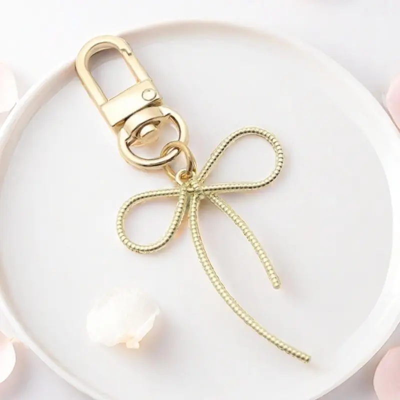 Bow Design Keychain, Cute Keychain for Women & Men, Stylish Keychain for Bags, Trendy All-match & Exquisite Keychain for Birthday Gift, Stylish Keyring
