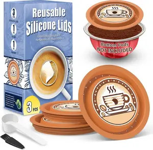 Lids for  Pods Vertuo, 3 count  Grade  Caps for Any Sizes of   Vertuo Pod Refillable Vertuo Capsule (3pcs  Lids-No Capsule)