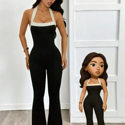 Women's Halter Neck Patchwork Bodycon Jumpsuit, Slim Fit Casual Sportswear, Sporty Comfy Jumpsuit, Comfortable Daily Wear, All-Season Fashion, Skinny Jumpsuit, Sportswear Jumpsuits, Workout Jumpsuits, Tight Fitting Jumpsuit, Skinny Fitted Jumpsuit
