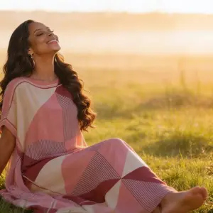 Women's Colorblock Print Long Scarf & Poncho Set, Casual Soft Comfortable Shawl for Beach Vacation, Fashion Accessories for Women & Girls