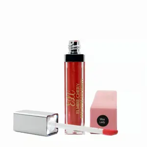 Luxury Lip Gloss with LED Light & Mirror - Shiny Finish, Portable Makeup Essential