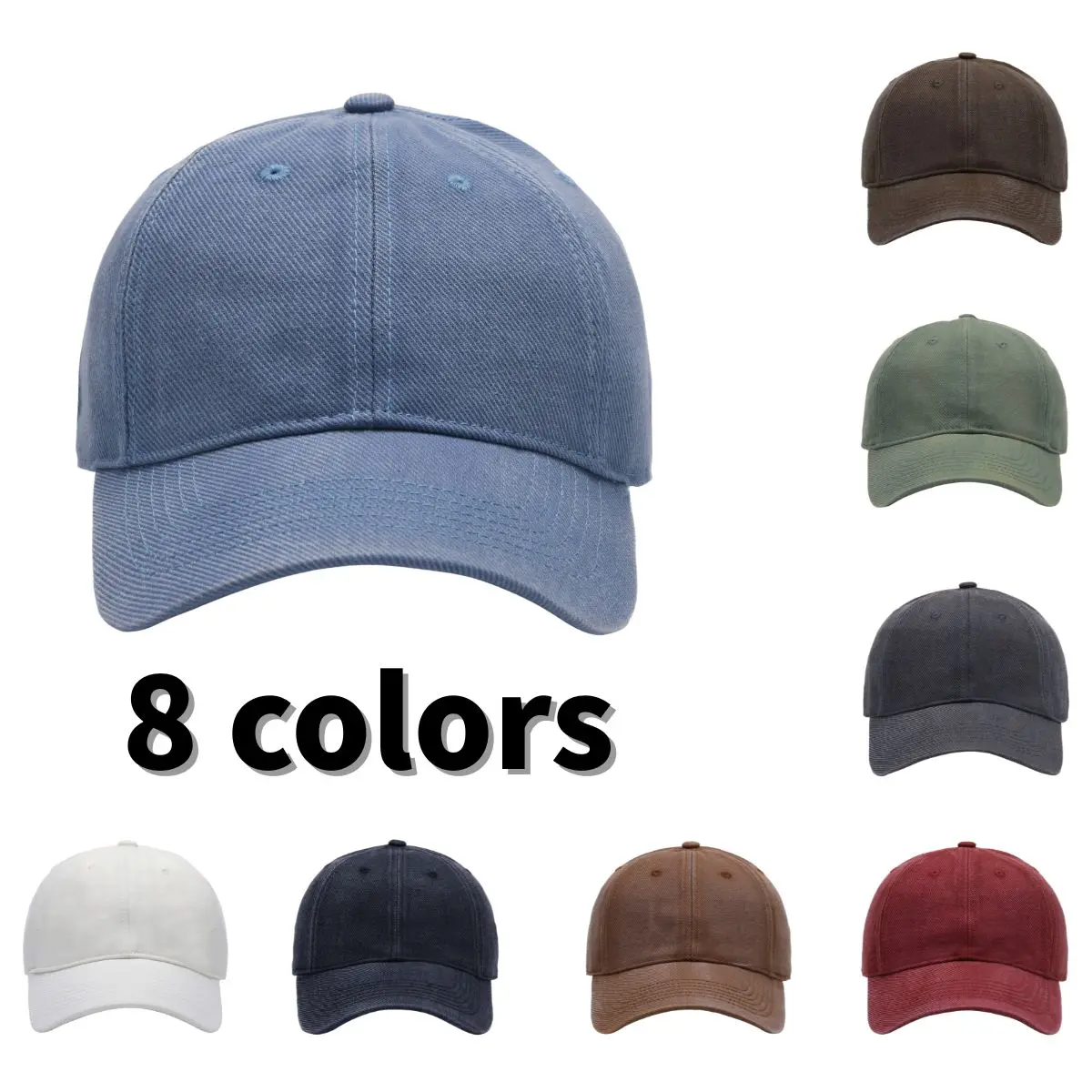 Cotton Duckbill Cap Loose Fit  Available Comfortable Breathable Versatile for Casual Wear in Multiple Styles