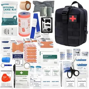 379PCS Military Tactical IFAK Trauma Bag First Aid Kit – Heavy-Duty Emergency Survival Kit for Car, Camping, Hunting, Outdoor, Combat, Home, Boat