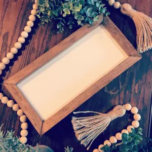 Blank Wood Signs for Crafting and Decor - Double-Sided Use, White/Black/Natural Backboard, Customizable Sizes