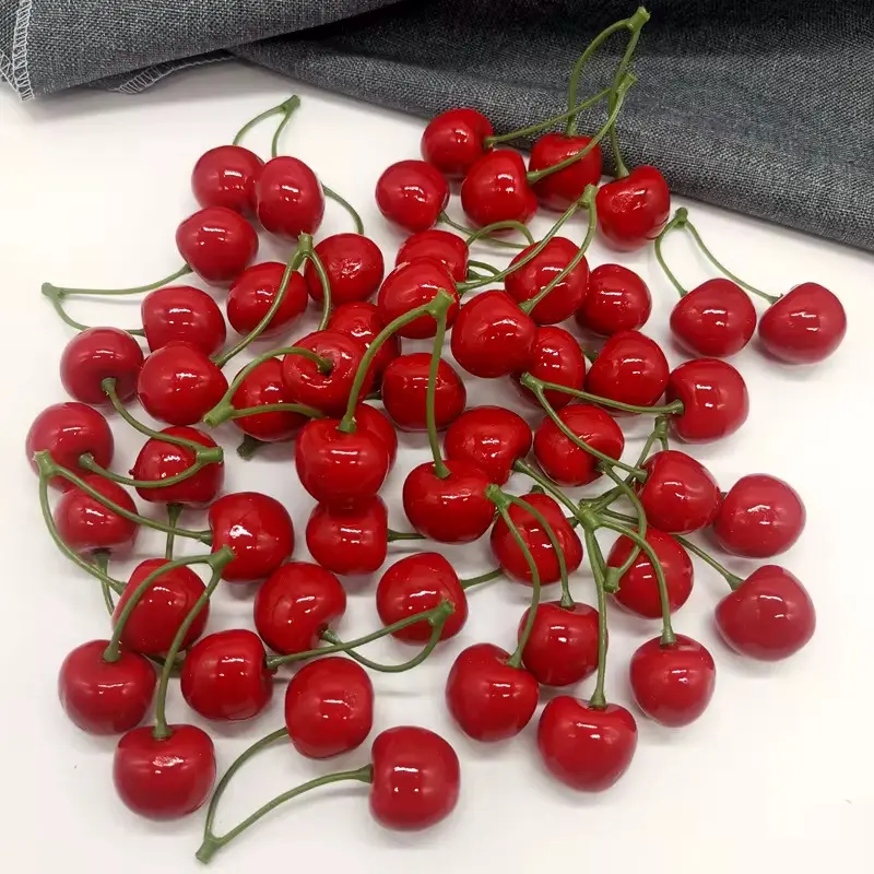Artificial Red Cherries – 20 PCS