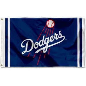 LA Dodgers Polyester Flag 90x150cm - Durable Sports Fan Decor Great for Tailgate Parties & Watch Nights