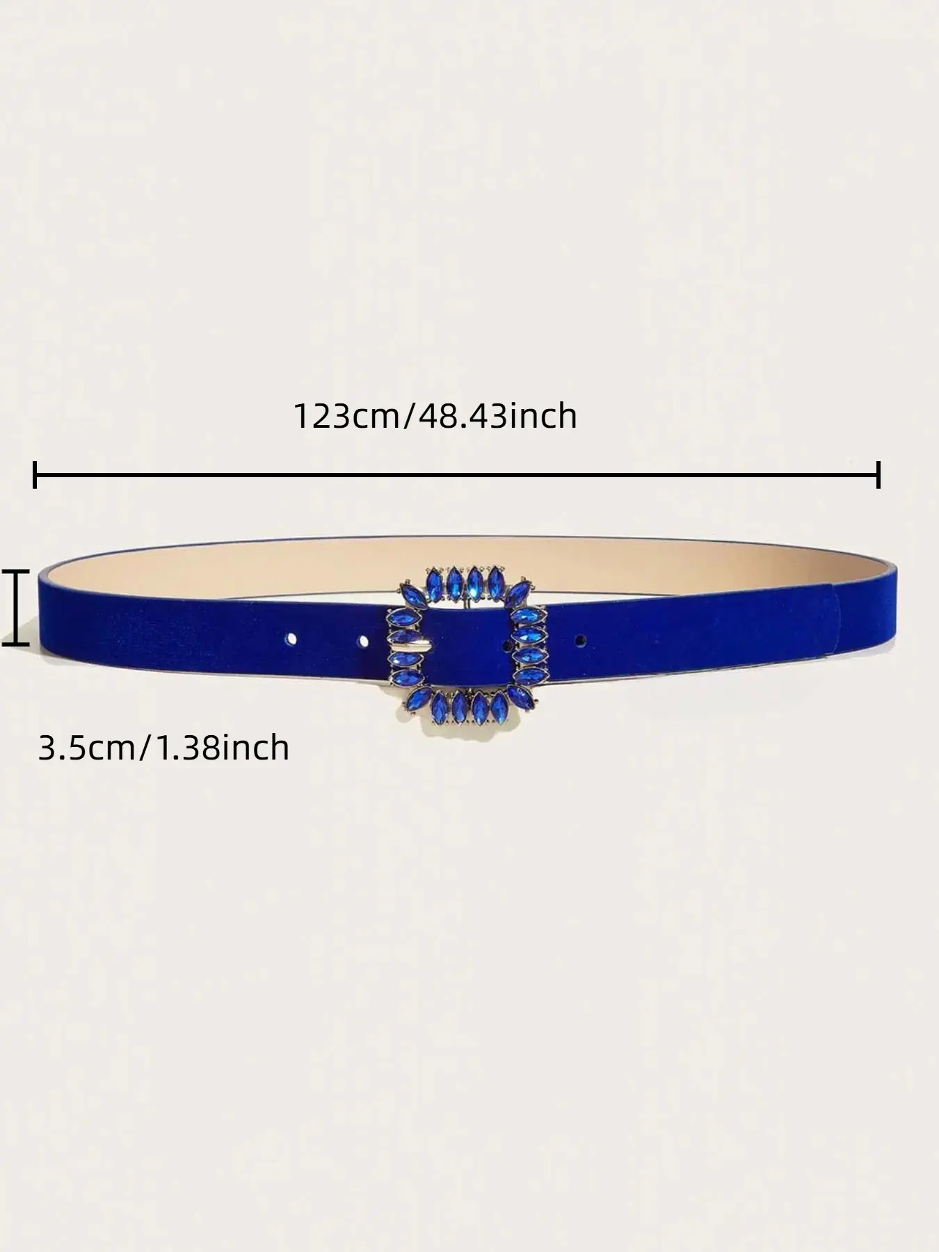 Women\'s Elastic Bow Belt Wide Rhinestone Stretch Waist Accessory for Dress Jeans Dance America B002 - Wide Rhinestone Belt | Dance Belts main image 2