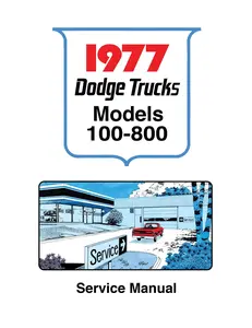 1977 Dodge Truck 100-800 Shop Manual