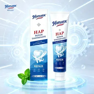 Hotluck HAP Toothpaste | Fluoride-Free Hydroxyapatite for Enamel Repair, Fresh Breath & Cavity Prevention | Whitening & Plaque Control | Natural Ingredients | Eco-Friendly Packaging
