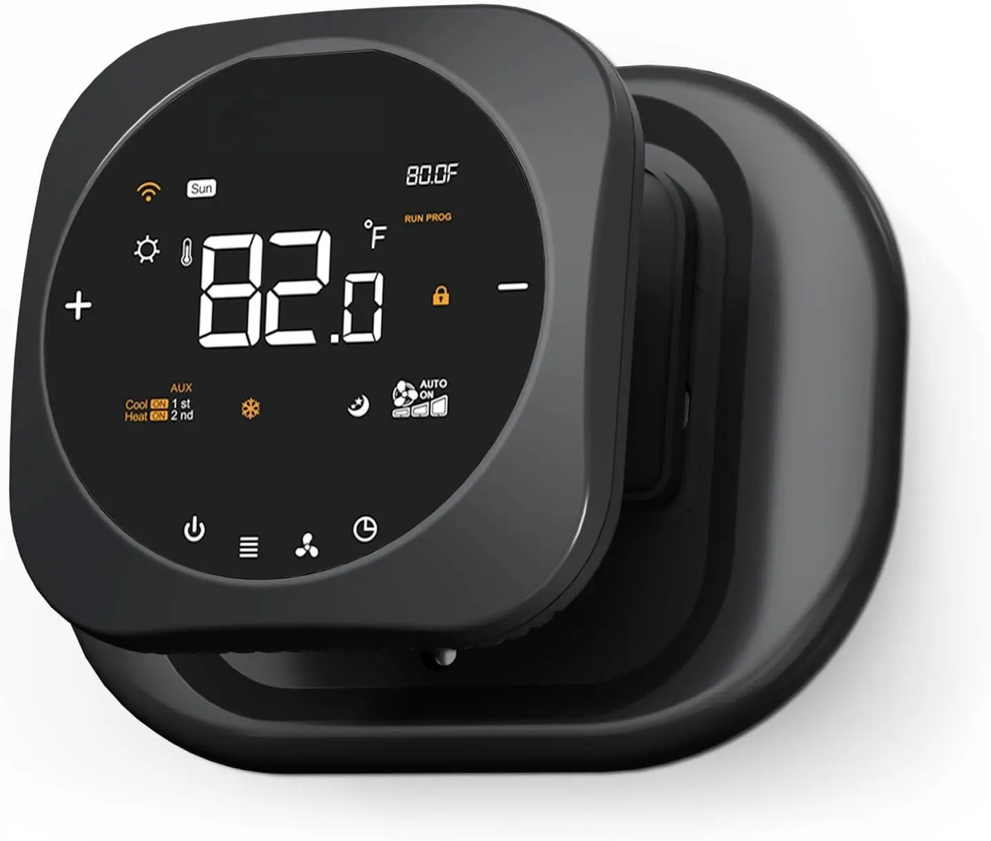 Wi-Fi Smart Thermostat Controller - 7-Day Programmable, 3H-2C, LED Display Touchscreen, Wide Compatibility with Heat Pumps & Conventional Multi-Stage Systems, Easy DIY Installation, Alexa Voice Control, C-Wire Required, Ideal for Household Life