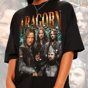 Aragorn Unisex Shirt Aragorn Vintage 90' Shirt Aragorn Classic Vintage Bootleg Shirt Aragorn Graphic Tee Menswear Top Underwear
