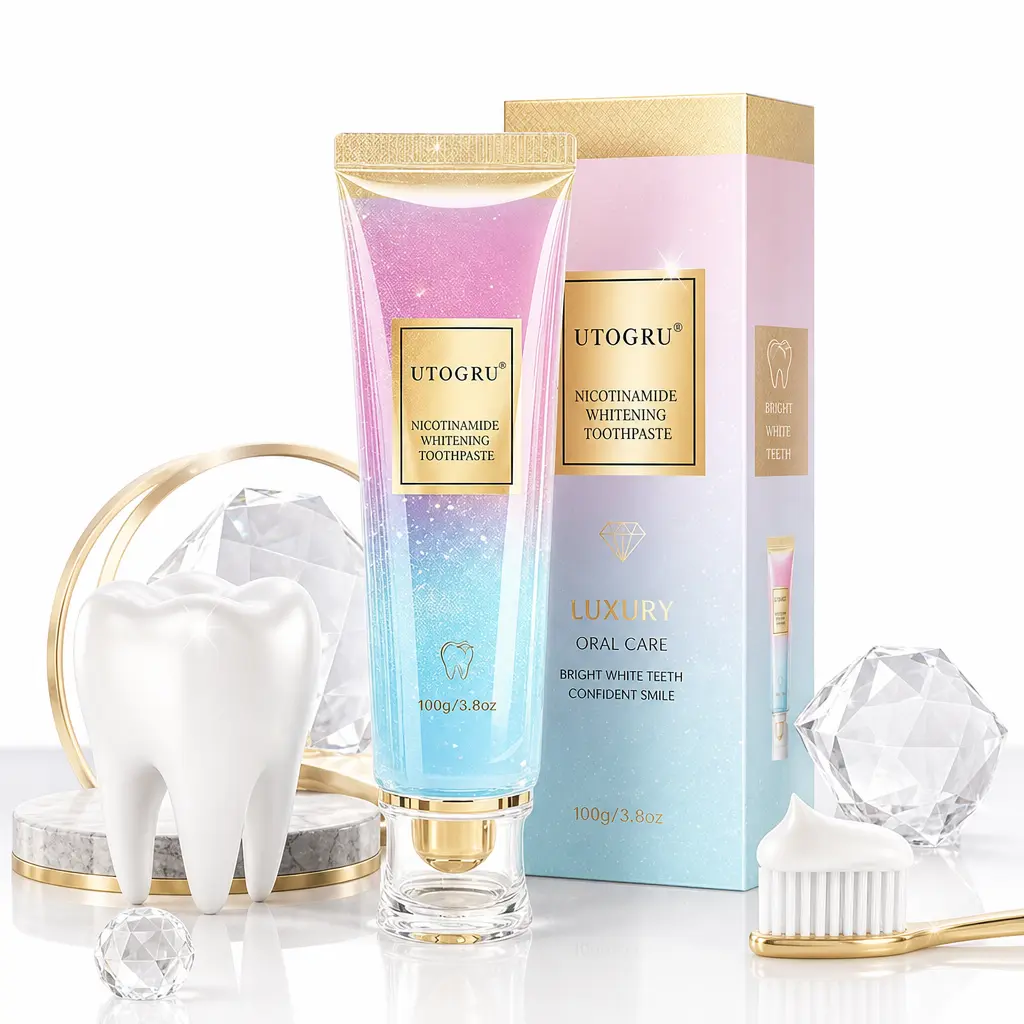 【DealsForYouDays】Niacinamide Whitening Toothpaste| Nicotinamide Essence + Natural Peppermint Extract| Deep Stain Removal Oral Care Toothpaste for Yellow Teeth Bad Breath