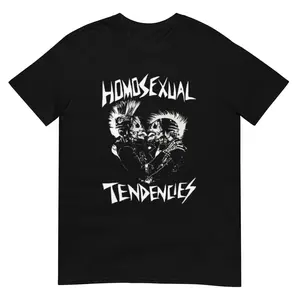 Homosexual Tendencies Cotton T-Shirt,Black