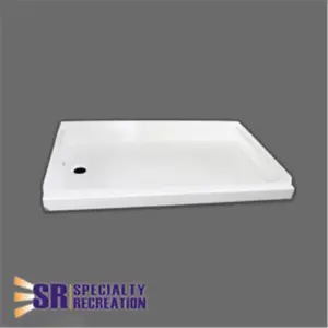 Specialty Recreation 24 x 40 in. Left Hand Shower Pan, White